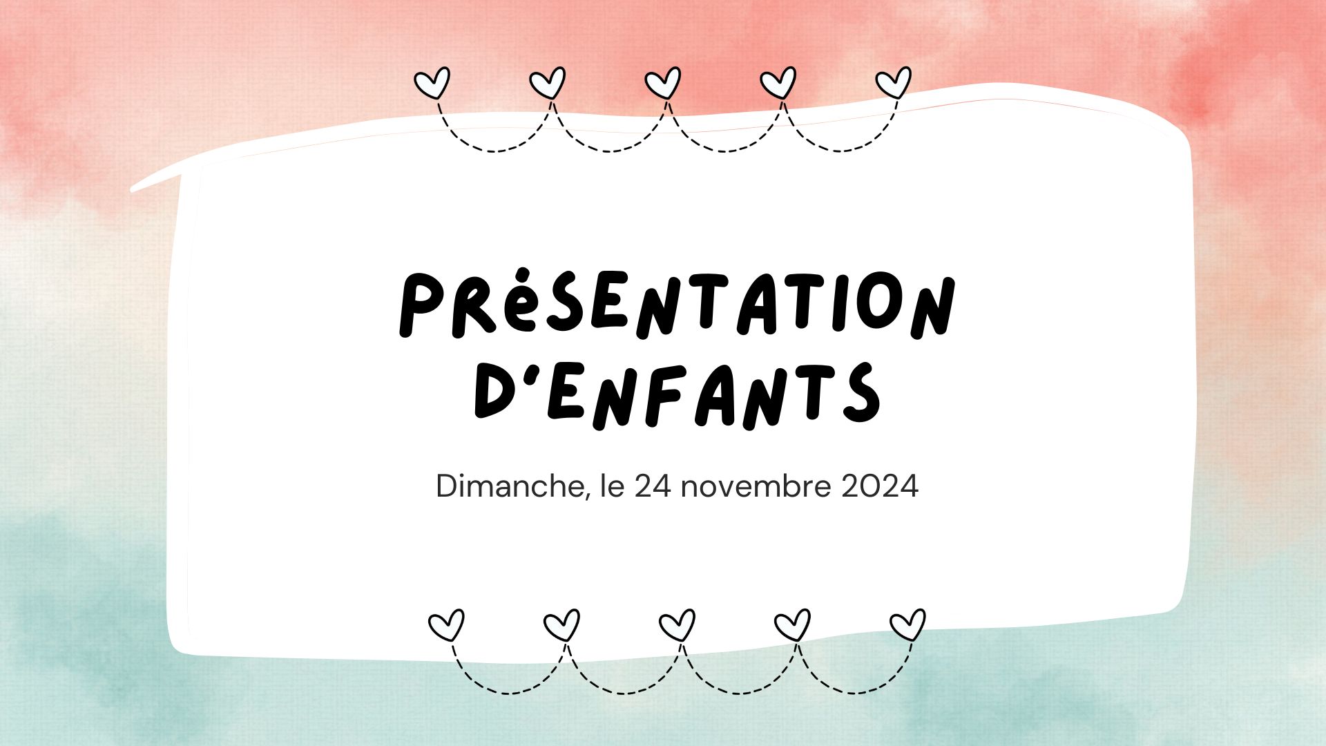 Présentation d'enfants